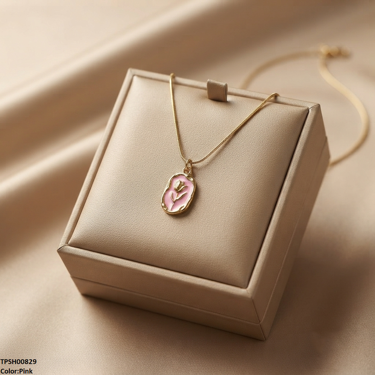 Stainless Steel Flower Pendant