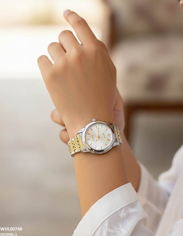 Round Dial Women's Watch