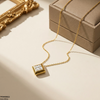 Stainless Steel Square Drop Pendant