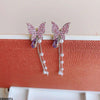 Butterfly Drop Earrings Pair