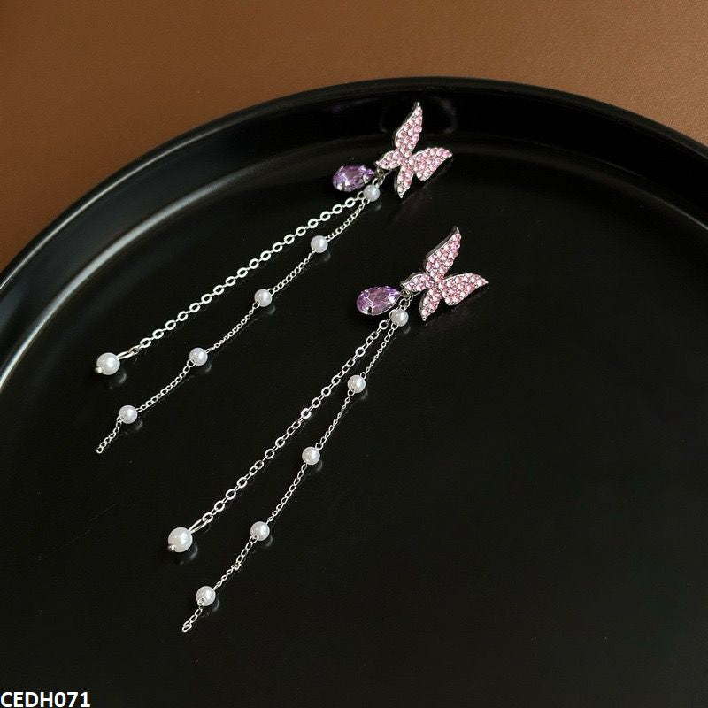 Butterfly Drop Earrings Pair