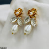 Flower/Pearl Drop Earring Pair