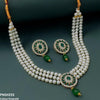Flower Pearl Drop Necklace Set