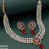 Flower Pearl Drop Necklace Set