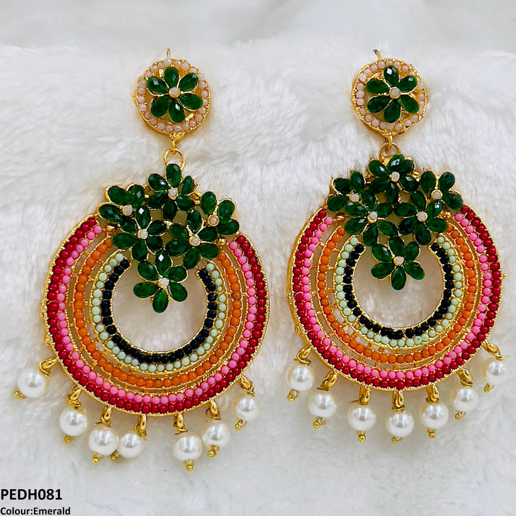 Rainbow Pearl Drop Earrings