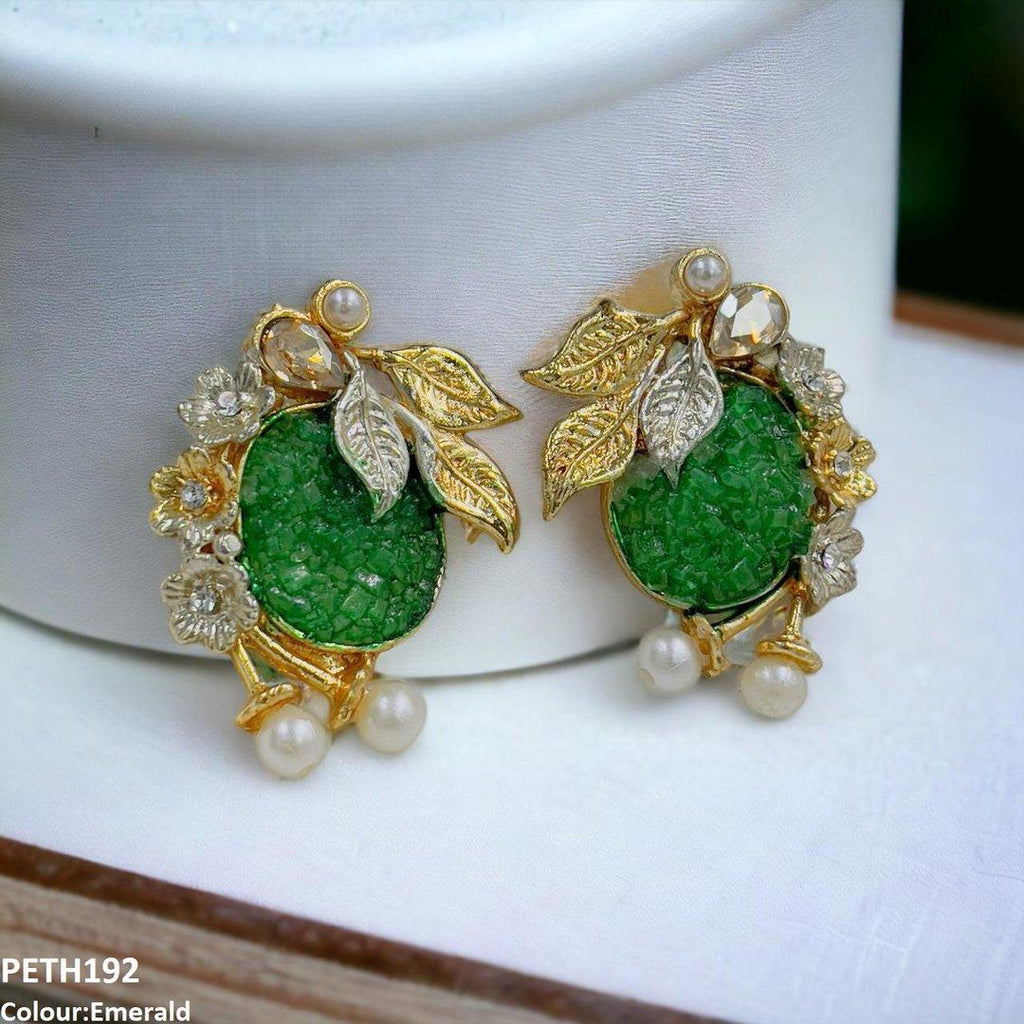 Oval Flower Tops Pair