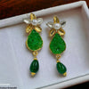 Flower Pearl Drop Earrings