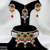 Oval/Pearl Drop Choker Set