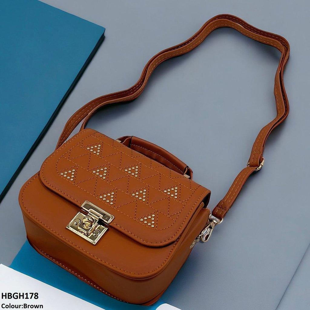 Mini Embroidery Square Hand Bag