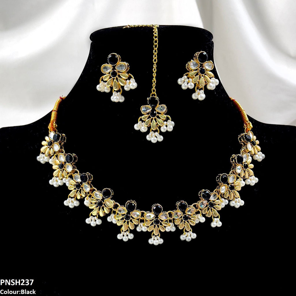 Tear/Flower Necklace Set