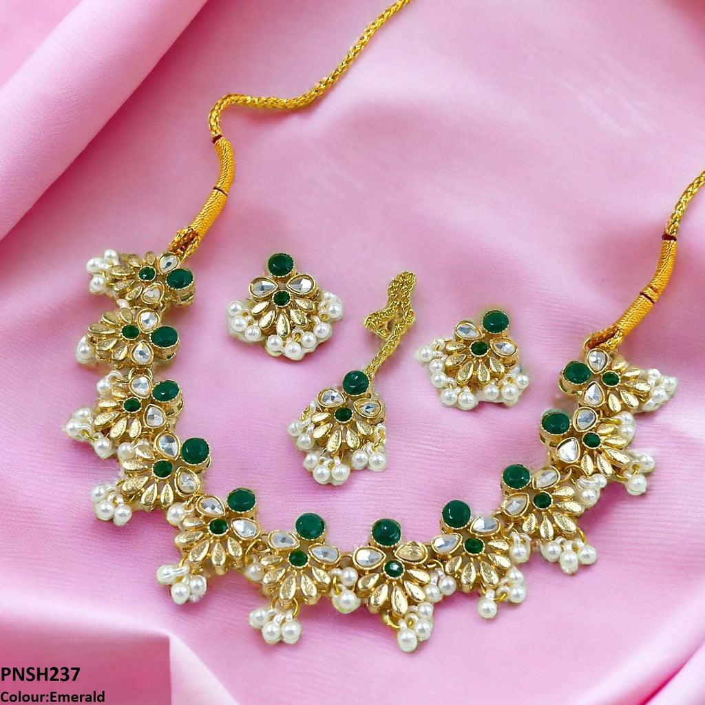 Tear/Flower Necklace Set