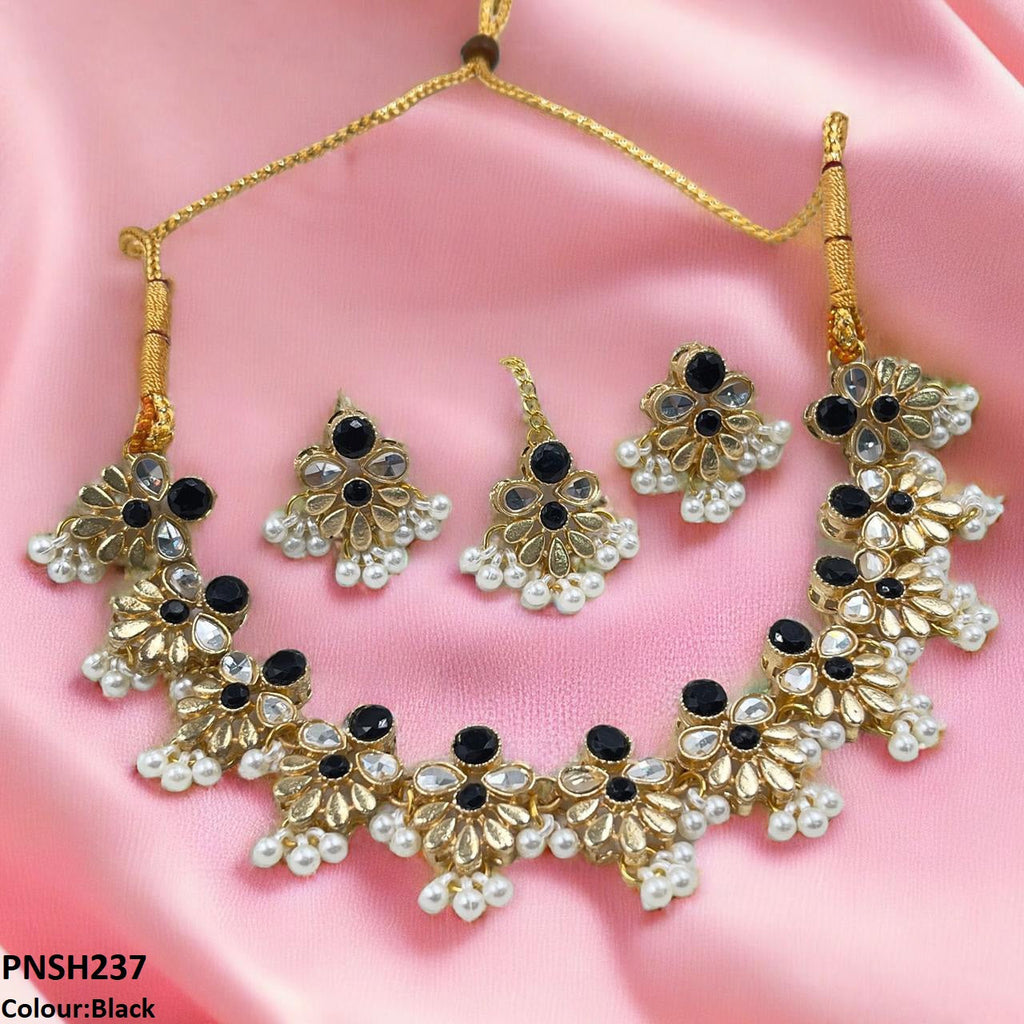Tear/Flower Necklace Set