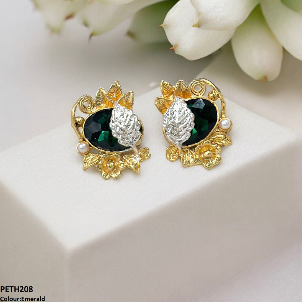 Oval Leaf Tops Pair