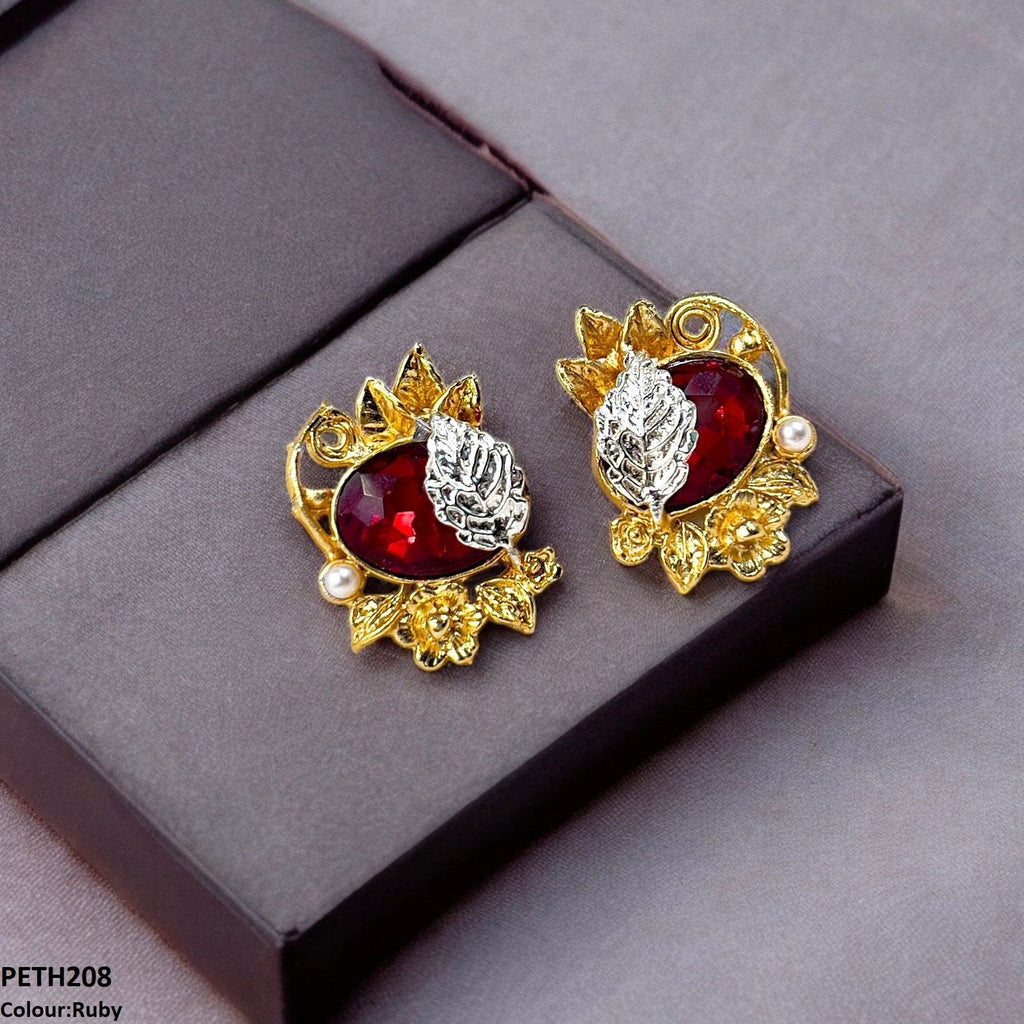 Oval Leaf Tops Pair
