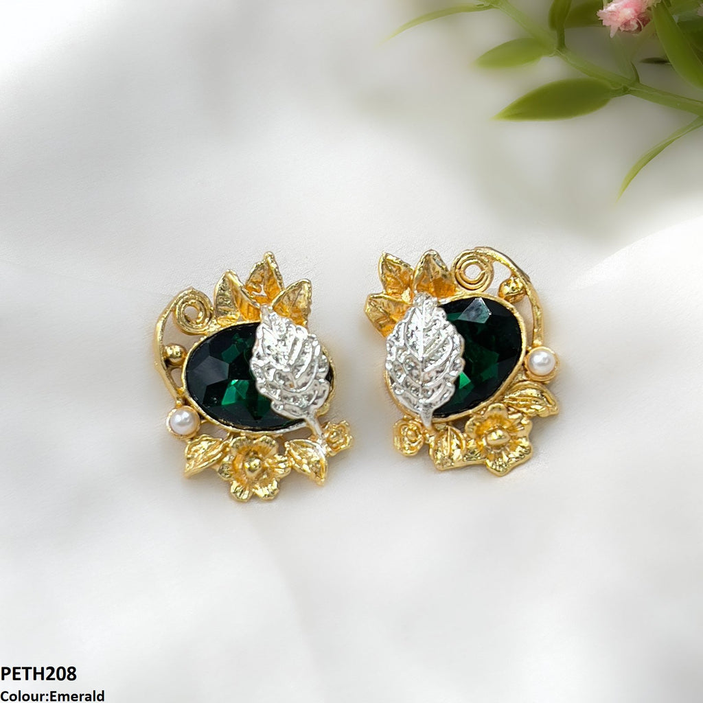 Oval Leaf Tops Pair