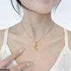French Horn Pendant With Chain