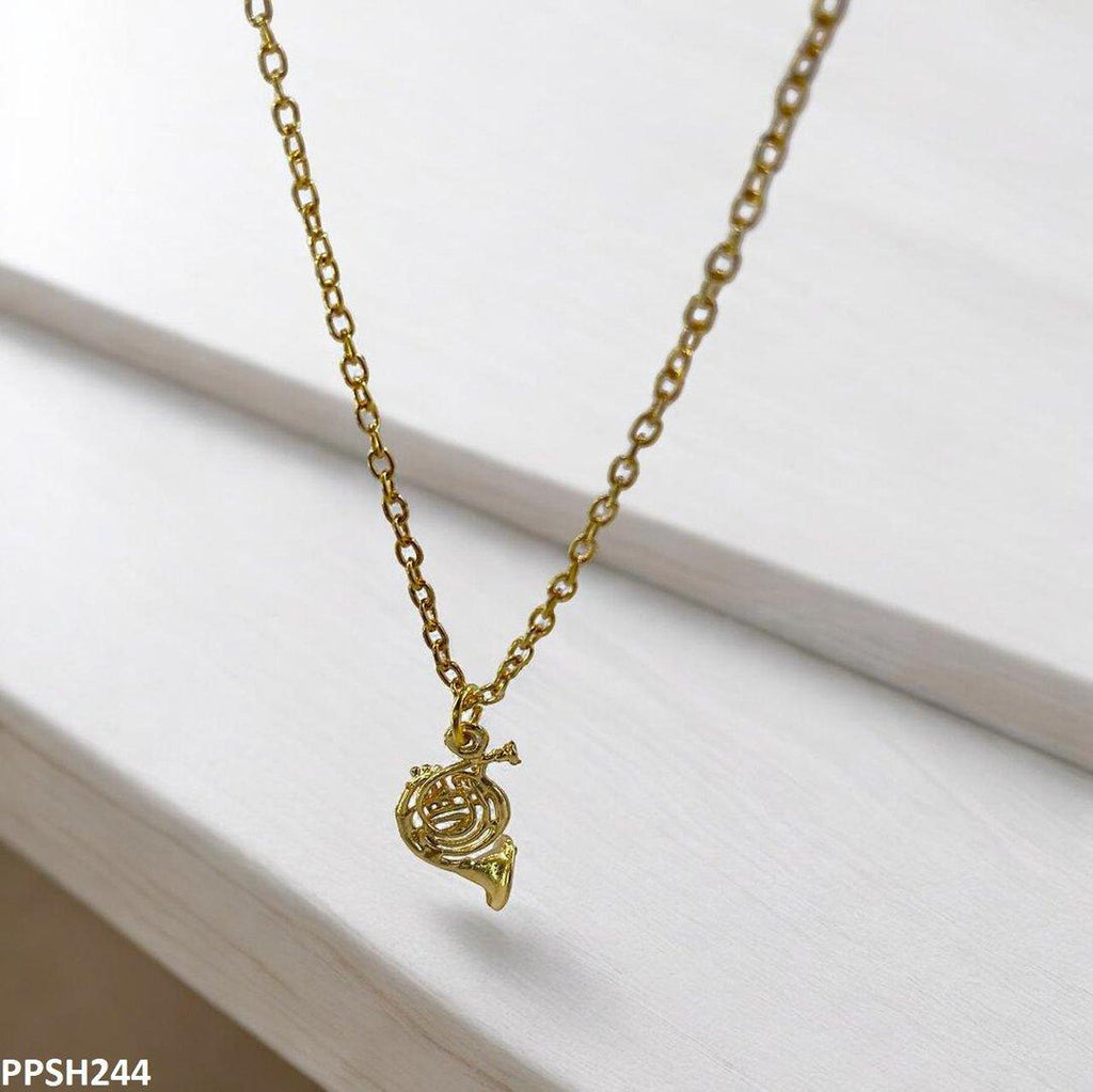 French Horn Pendant With Chain