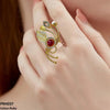 Round Leaf Ring Adjustable