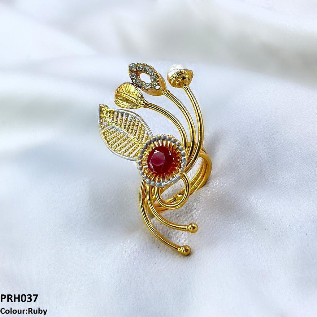 Round Leaf Ring Adjustable