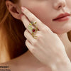 Round Leaf Ring Adjustable