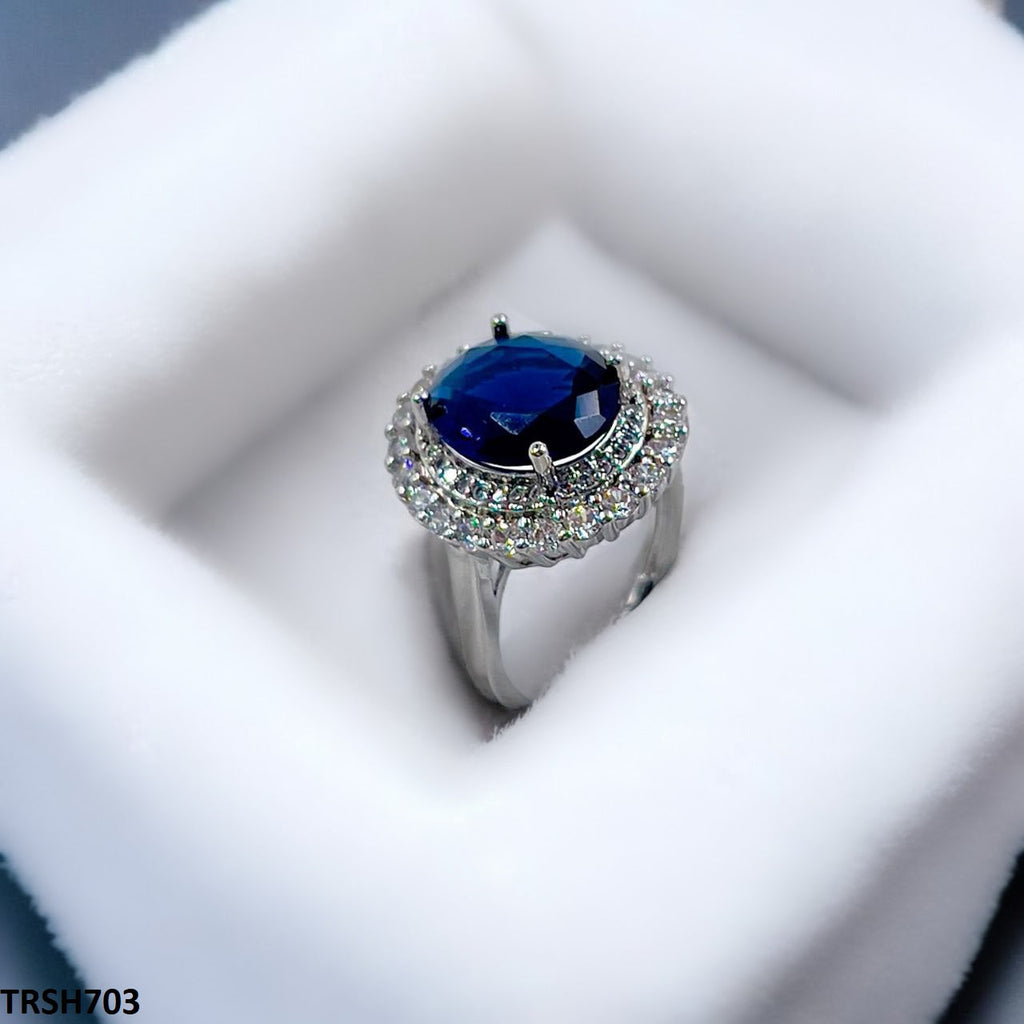 Oval Layered Ring Adjustable