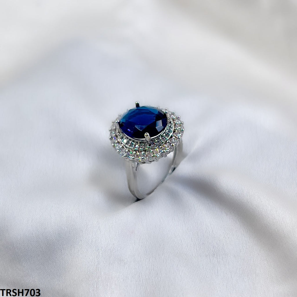 Oval Layered Ring Adjustable