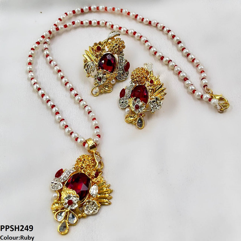 Oval/Tear Pendant Set