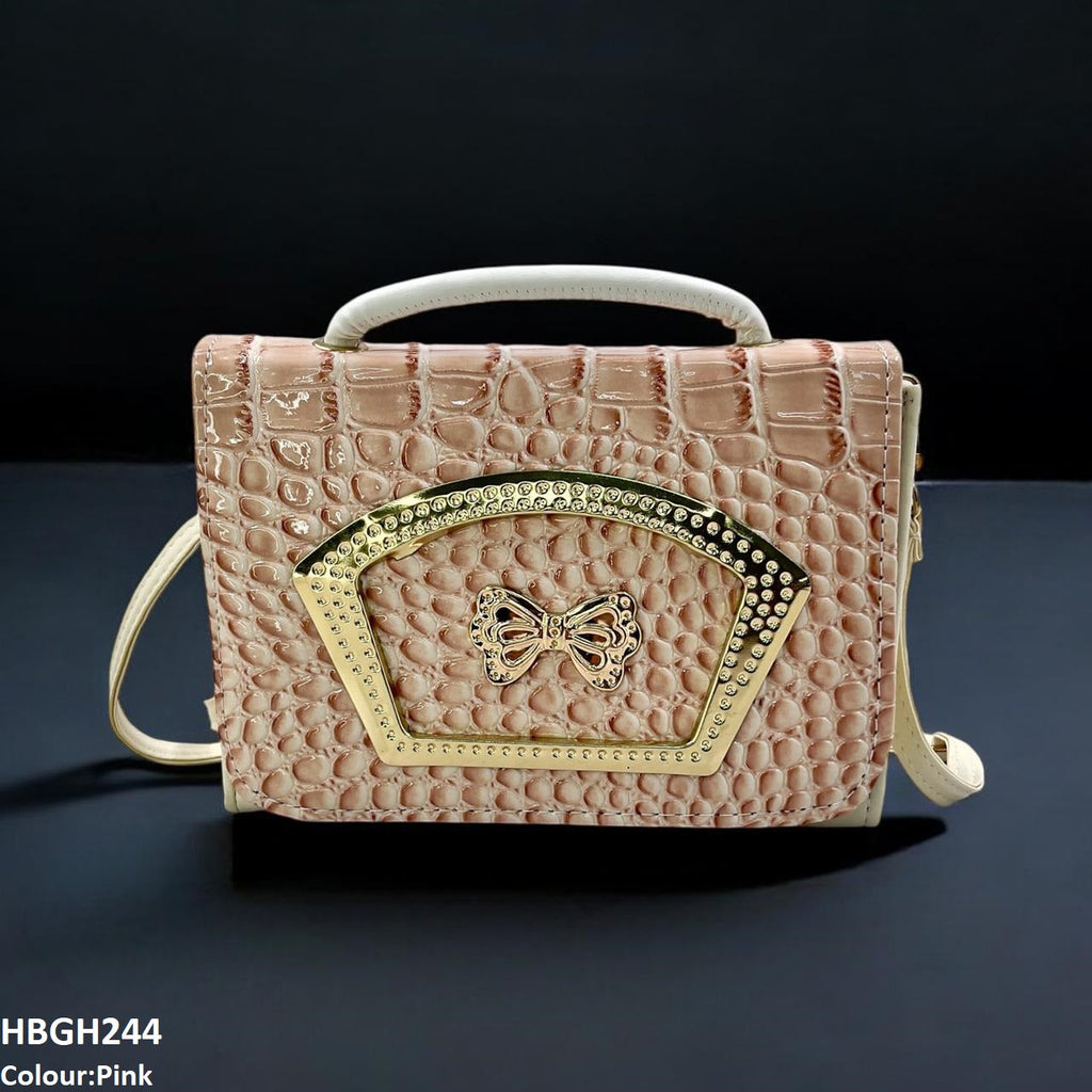 Crocodile Pattern Hand Bag