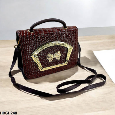 Crocodile Pattern Hand Bag