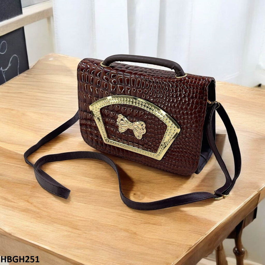 Crocodile Pattern Hand Bag