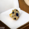 Oval Flower Ring Adjustable