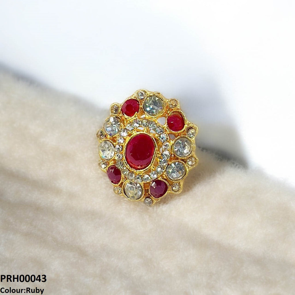 Oval Flower Ring Adjustable