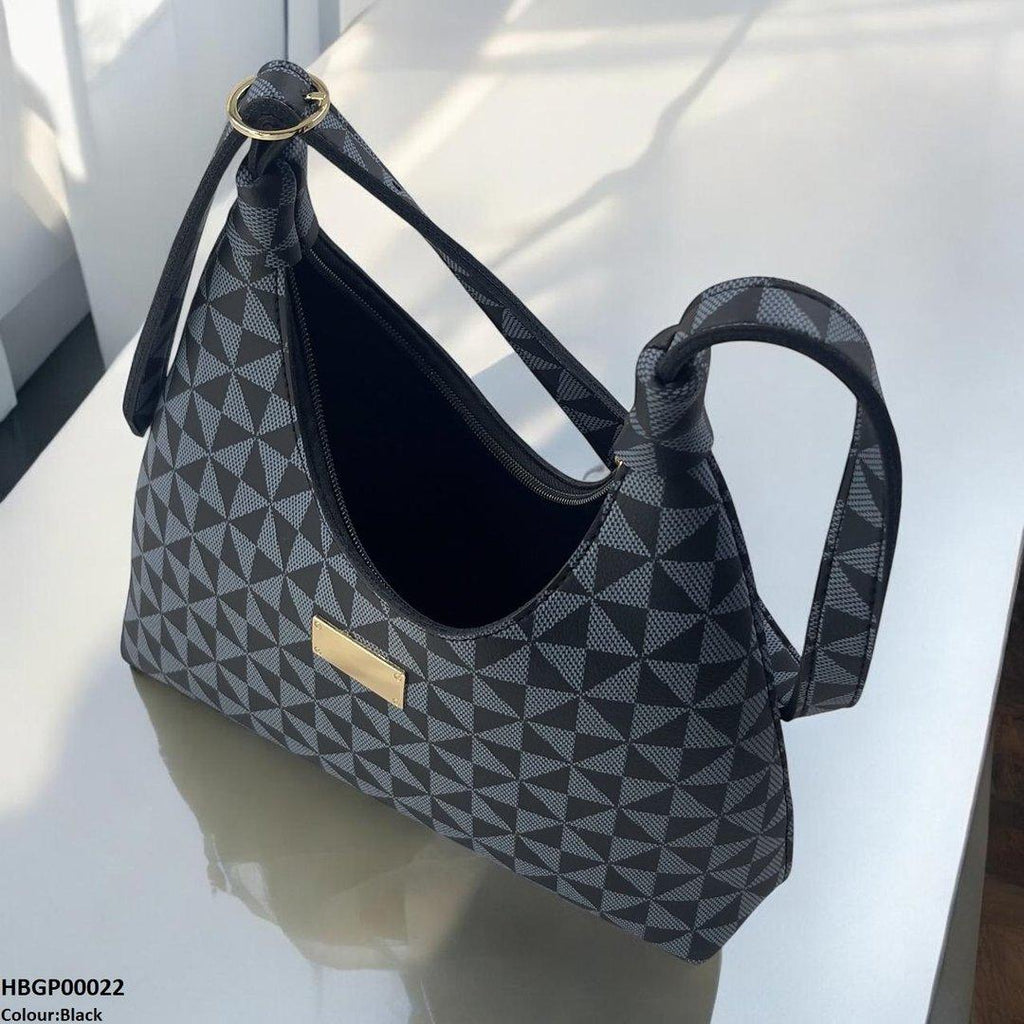 Patterned Armpit Ladies Hand Bag
