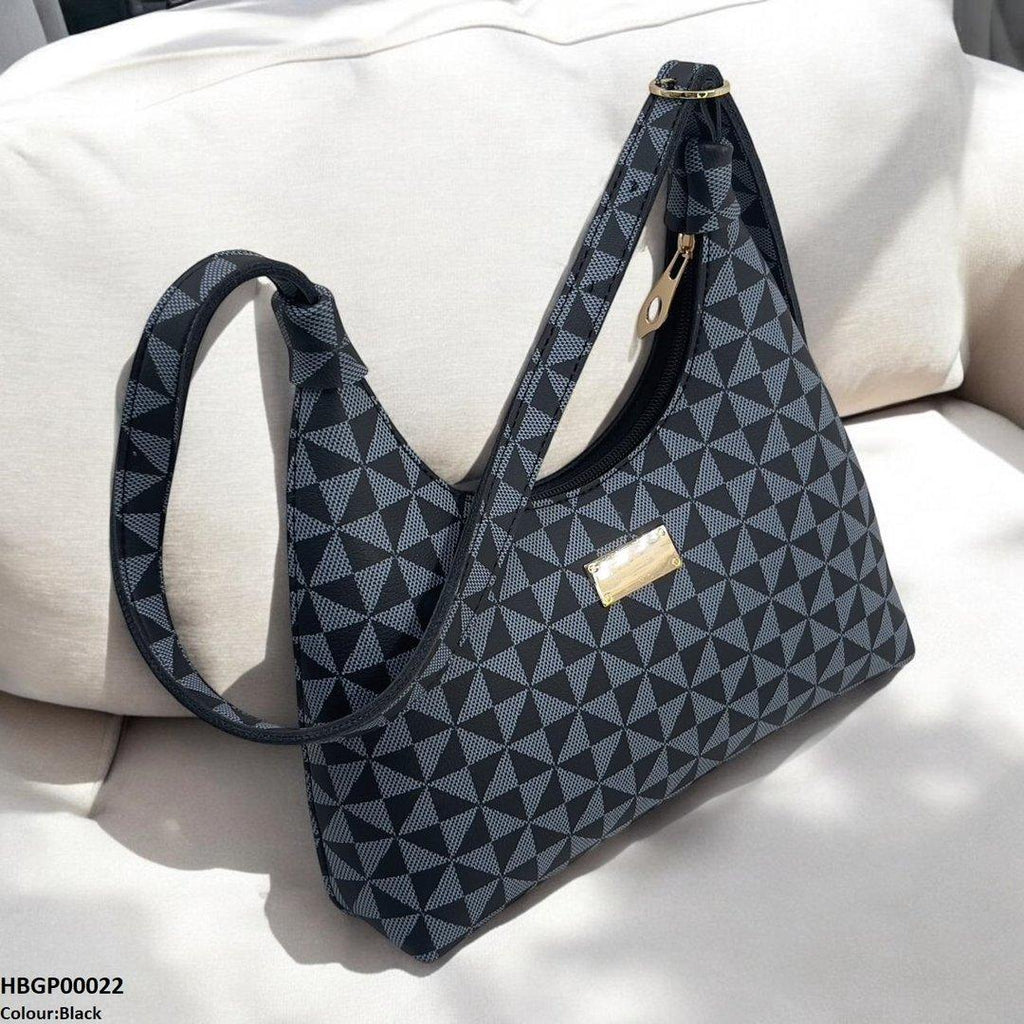 Patterned Armpit Ladies Hand Bag