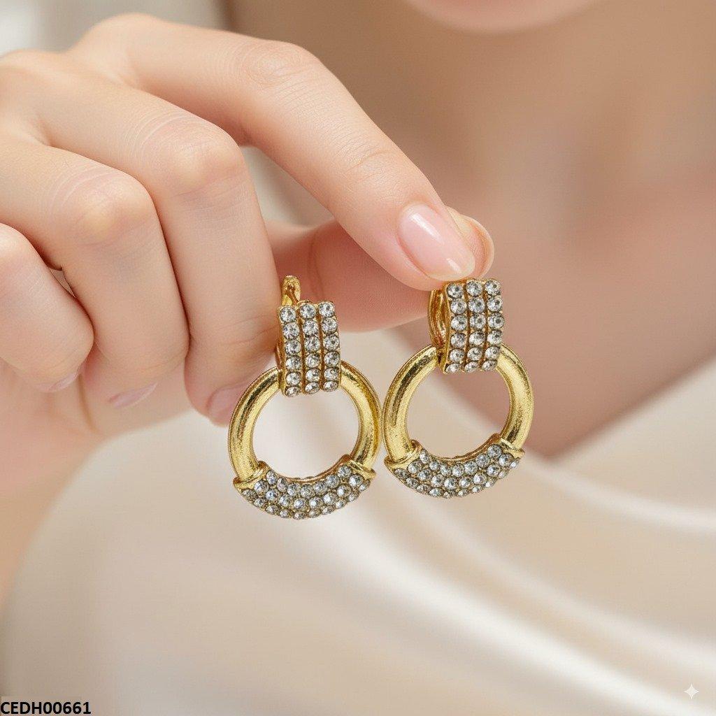 Round Drop Earrings