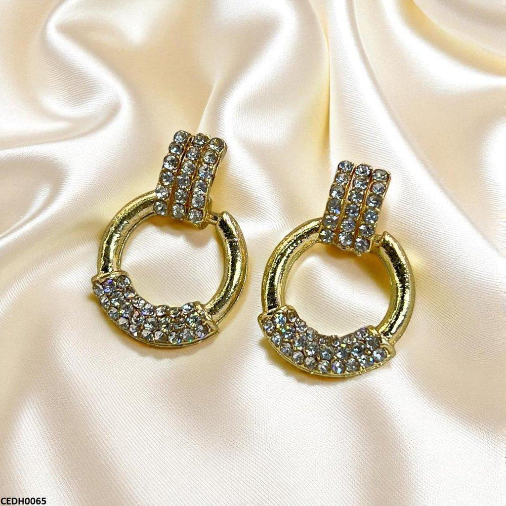 Round Drop Earrings