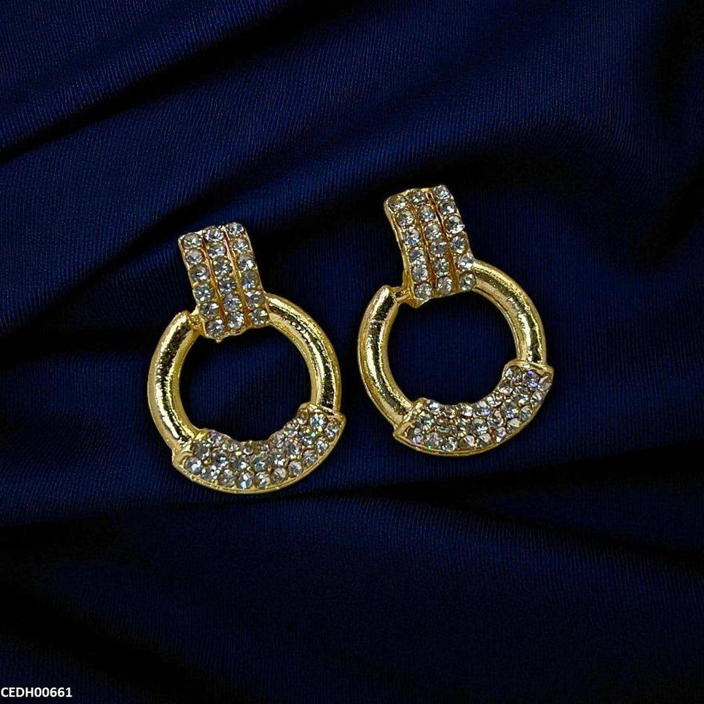 Round Drop Earrings