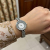 Round Rhinestone Bezel Dial Watch