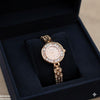 Round Rhinestone Bezel Dial Watch