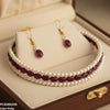 Three-Layered Pearl Choker Set