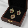 Oval Flower Pendant Set