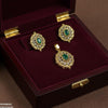 Oval Flower Pendant Set