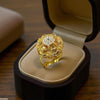 Round Flower Ring Adjustable