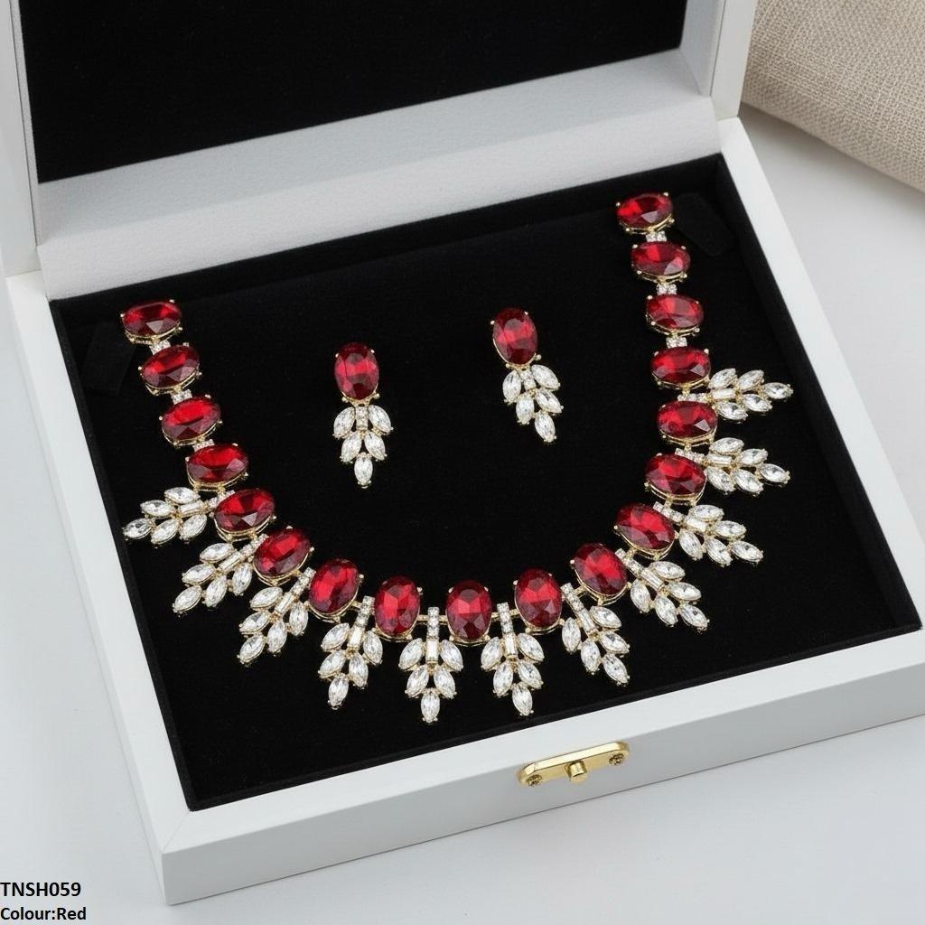 Oval Pear Necklace Set