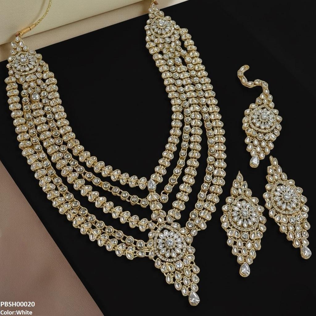 Tear Flower Bridal Mala Set