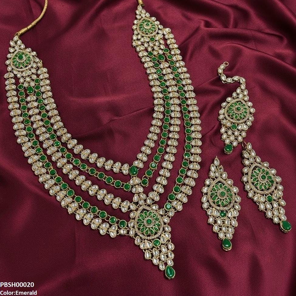 Tear Flower Bridal Mala Set