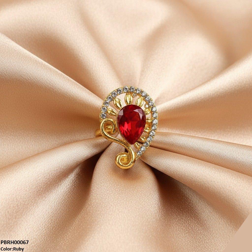 Tear Flower Ring Adjustable