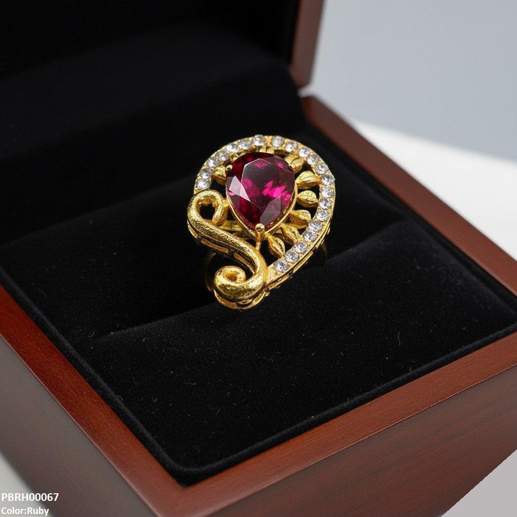Tear Flower Ring Adjustable