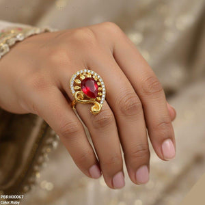 Tear Flower Ring Adjustable