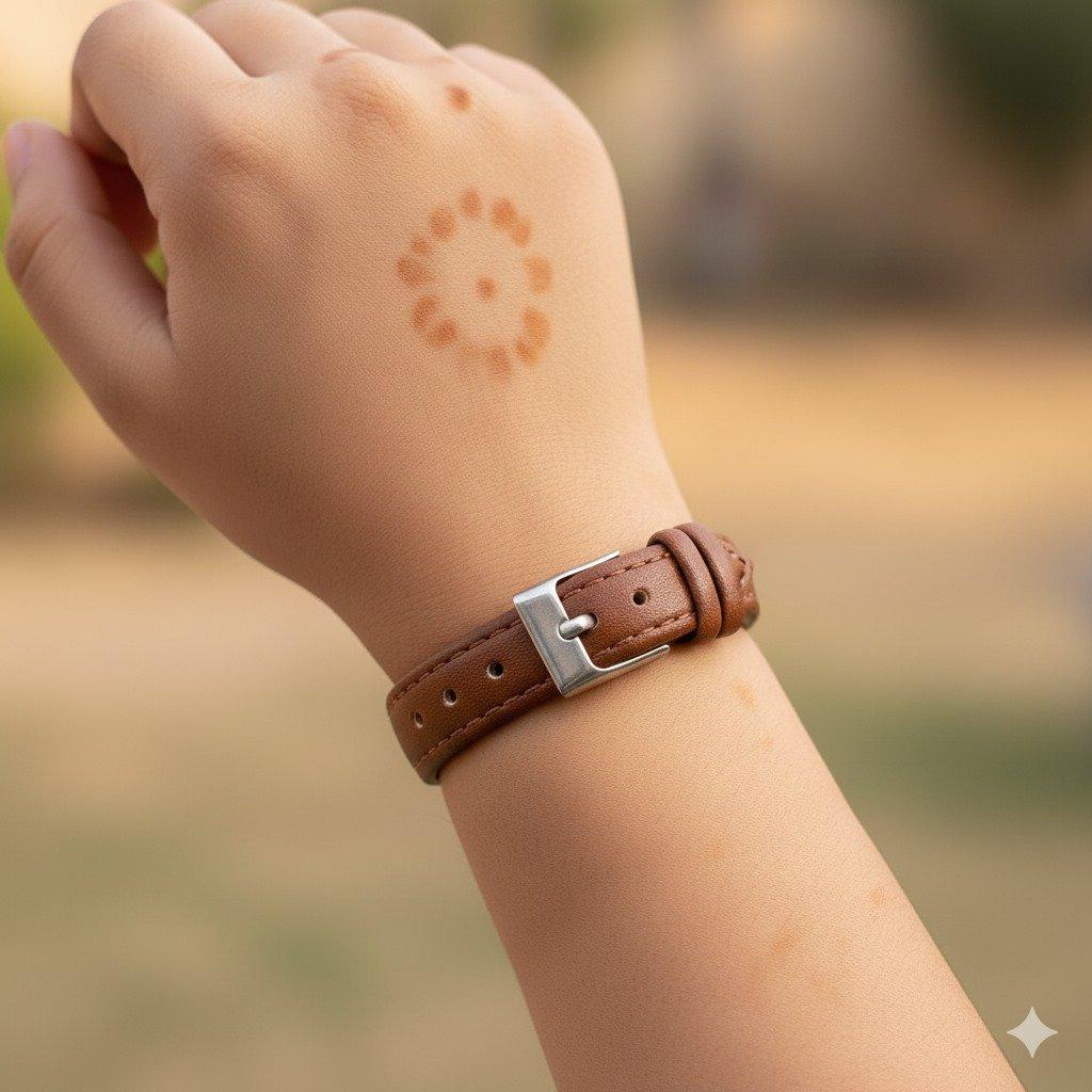 Round Luxe Leather Women's Watch